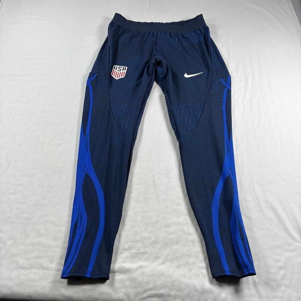 Nike USA Soccer Pants Mens M Blue Dri Fit ADV Jogger Athletic Gym Training